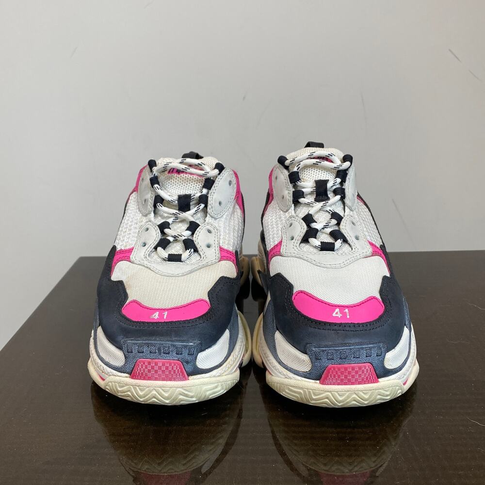 Balenciaga Triple S Bicolor Purple Trainers Chunky Sneakers Women's 41 US 11 - Picture 2 of 12